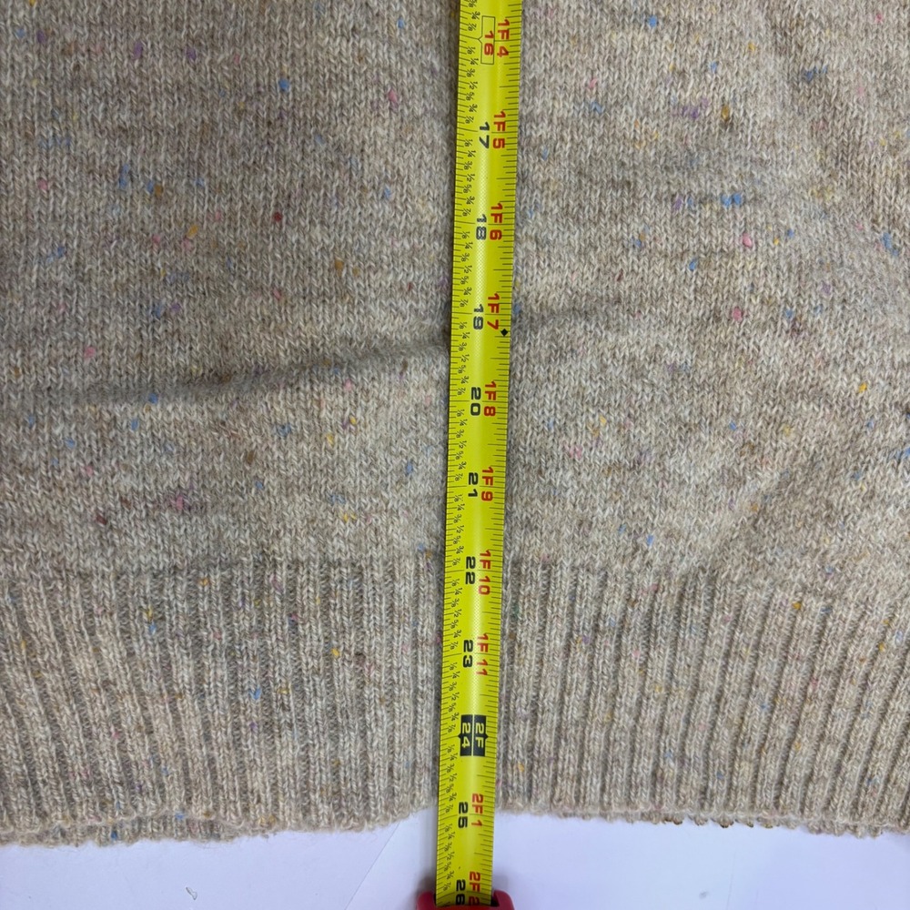 Robert Bruce Vintage Mens Large Shawl Collar Cable Knit Cardigan Sweater Tan USA - Picture 11 of 11